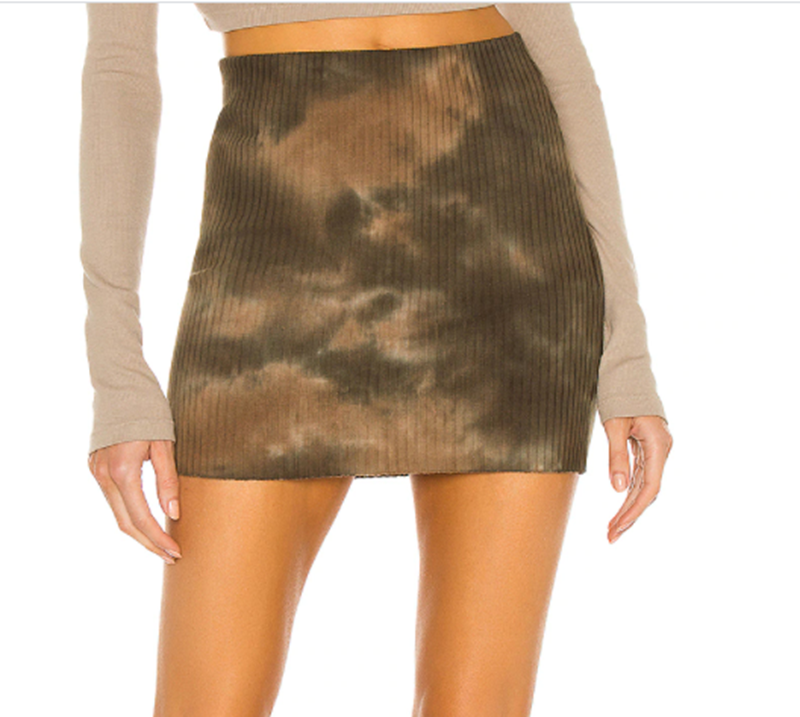 Ribbed Mini Skirt