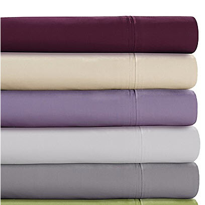 Tribeca Living Solid Color 350-Thread Count Percale Deep-Pocket Sheet Set