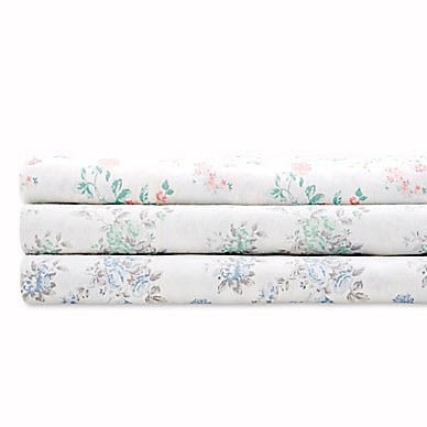 Madison Park Comfort Wash Floral Sheet Set in Aqua