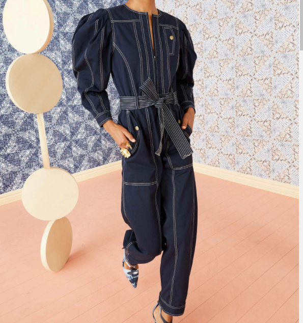 Ulla Johnson Leo Jumpsuit in Midnight Blue