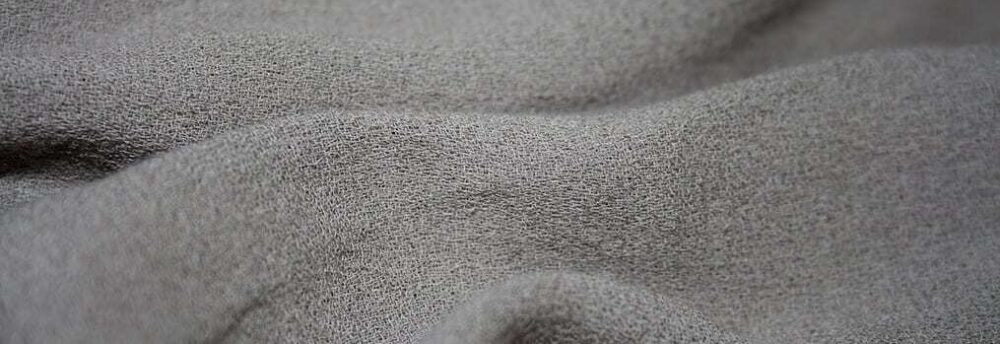 close up of cotton crepe fabric