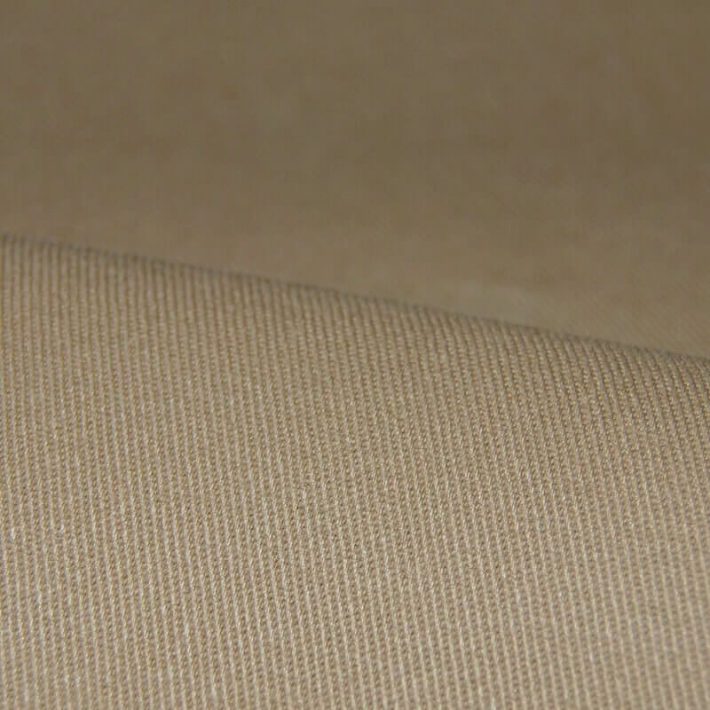 close up of cotton chino fabric