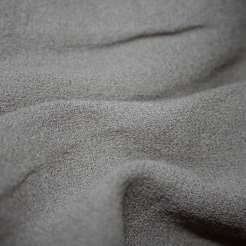 close up of cotton crepe fabric