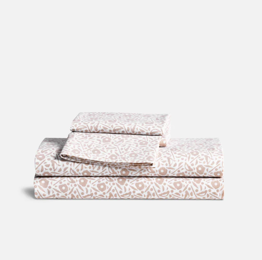 brooklinen classic percale cotton sheet set