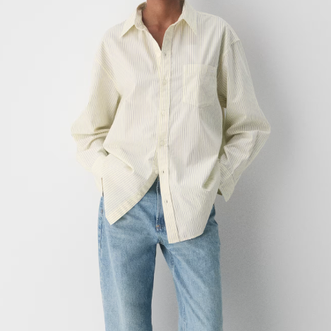 aritzia one hundred percent cotton signal poplin shirt