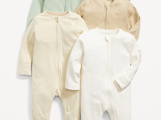 old navy two way zipper cotton sleep and play pack of 5