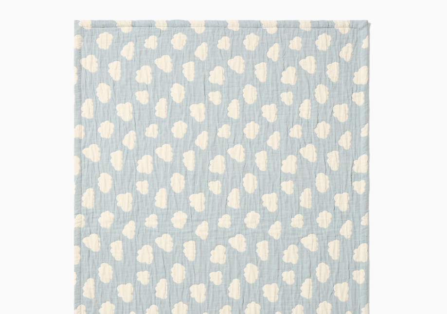 west elm reversible cotton gauze cloud baby blanket