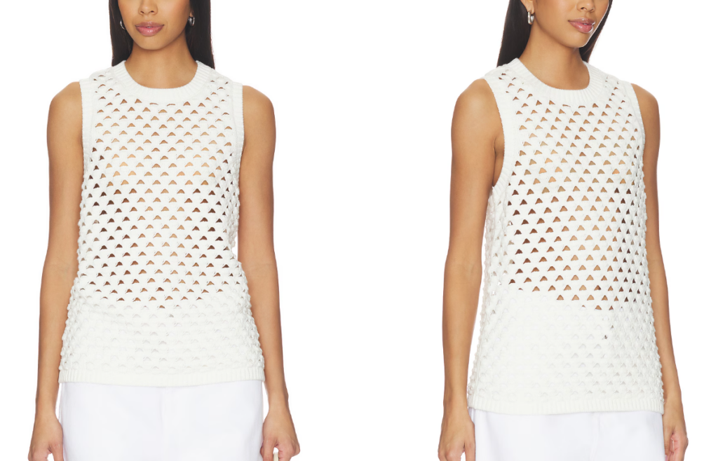 Jeanie Crochet Knitted Vest